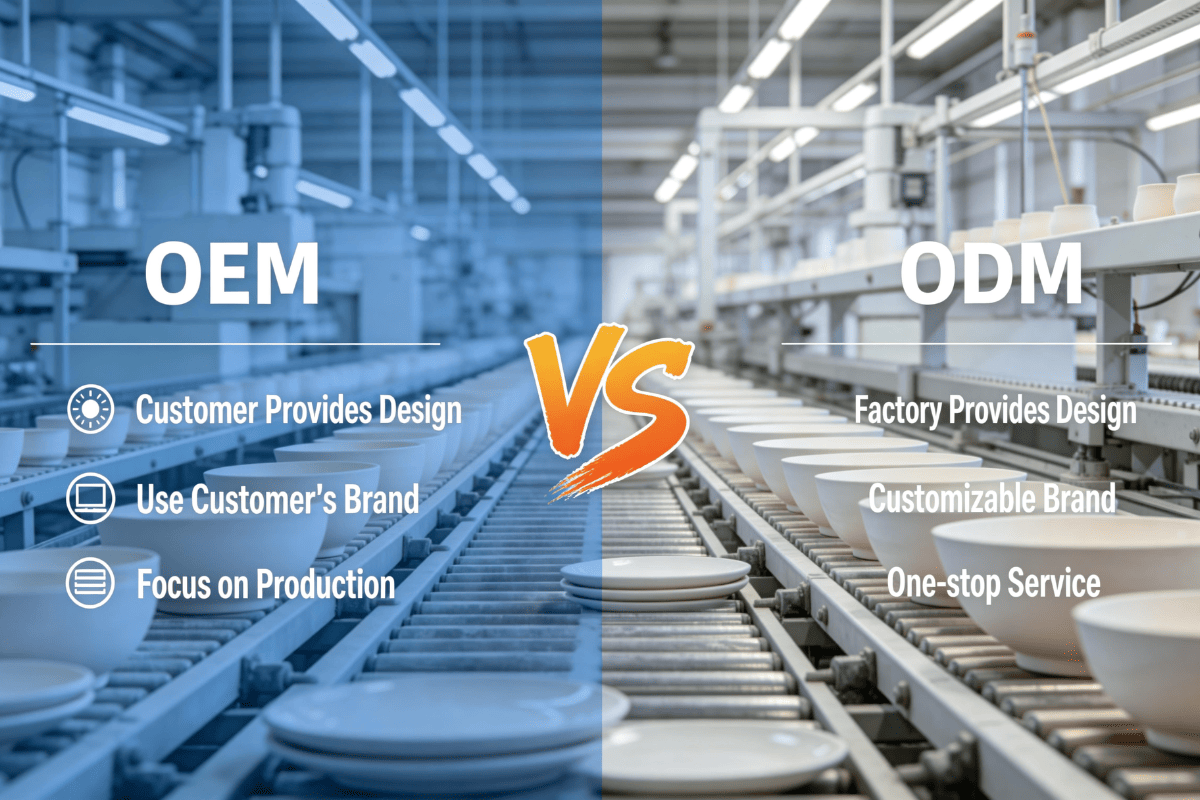 Ceramic dinnerware ODM VS OEM Ceramic dinnerware ODM VS OEM
