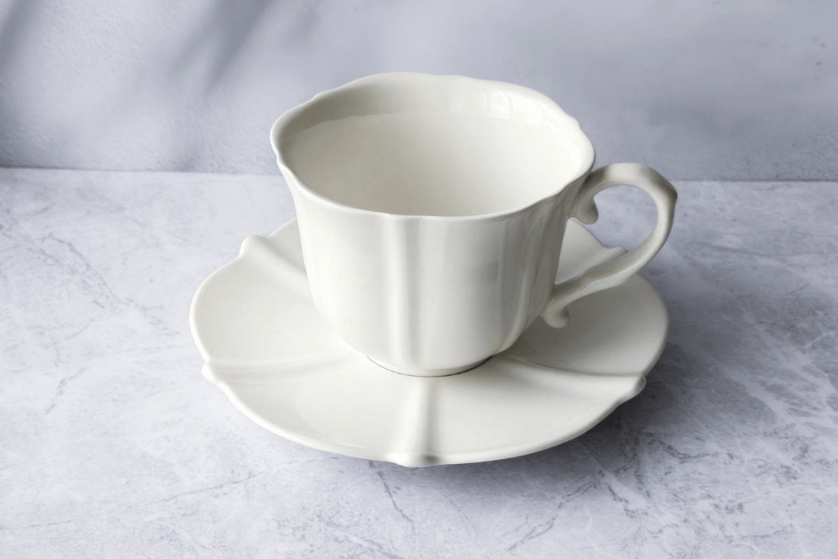 Embossed Cup Set 3 / Lotus Pattern / 300ml