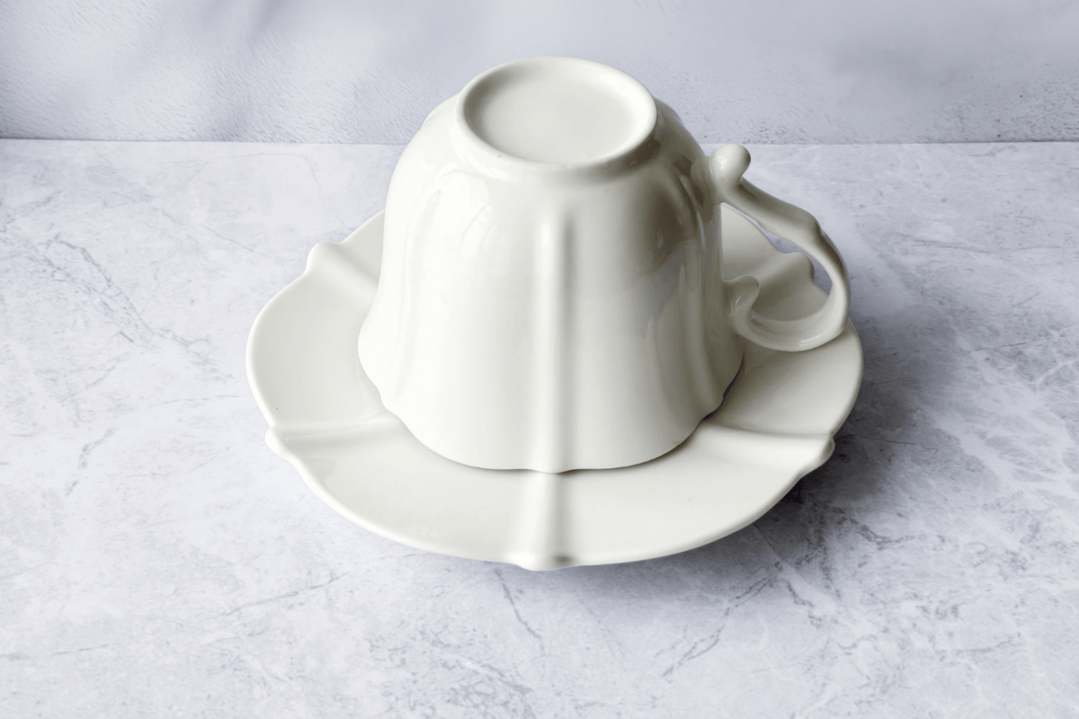 Embossed Cup Set 3 / Lotus Pattern / 300ml
