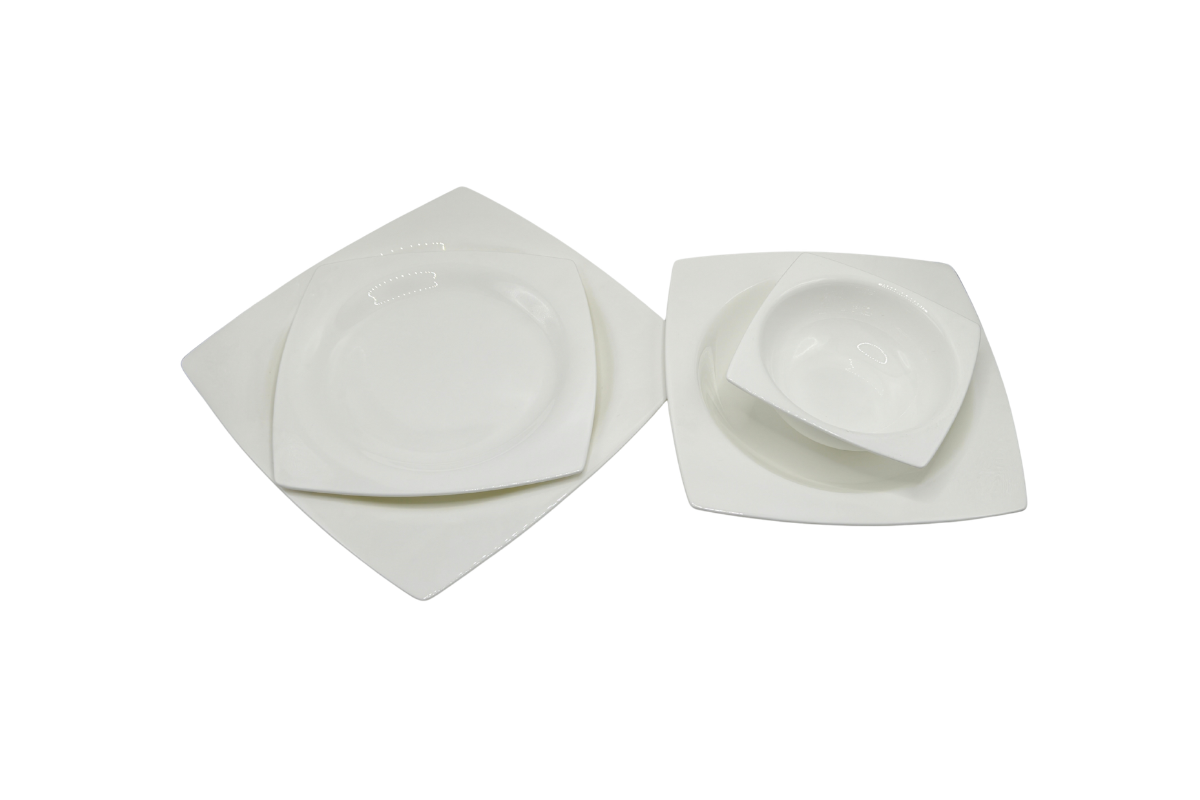Square Series Set 10-inch | 8-inch | Soup Plate | 4-inch Bowl