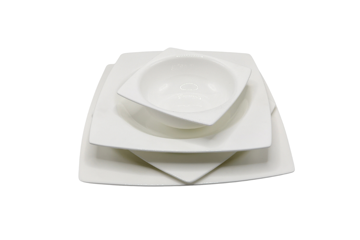 Square Series Set 10-inch | 8-inch | Soup Plate | 4-inch Bowl