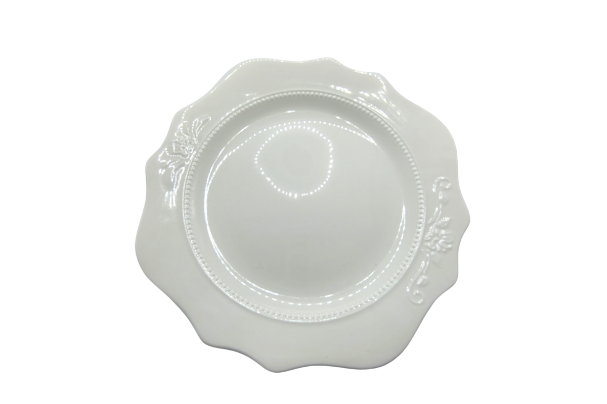 Small Embossed Flat Plate 10 inch | 8 inch