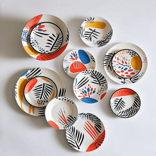 Korean-style ceramic tableware patterns