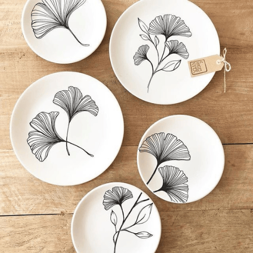 Korean-style ceramic tableware patterns